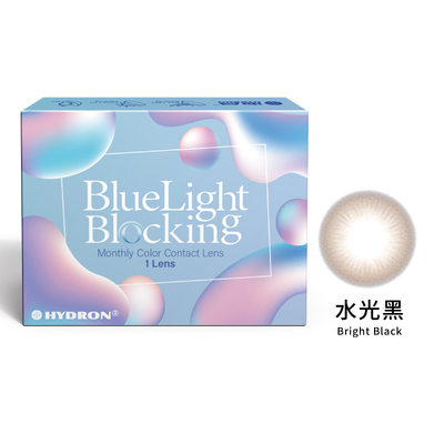 海昌 濾藍光彩色月拋系列-水光黑 1片裝/盒