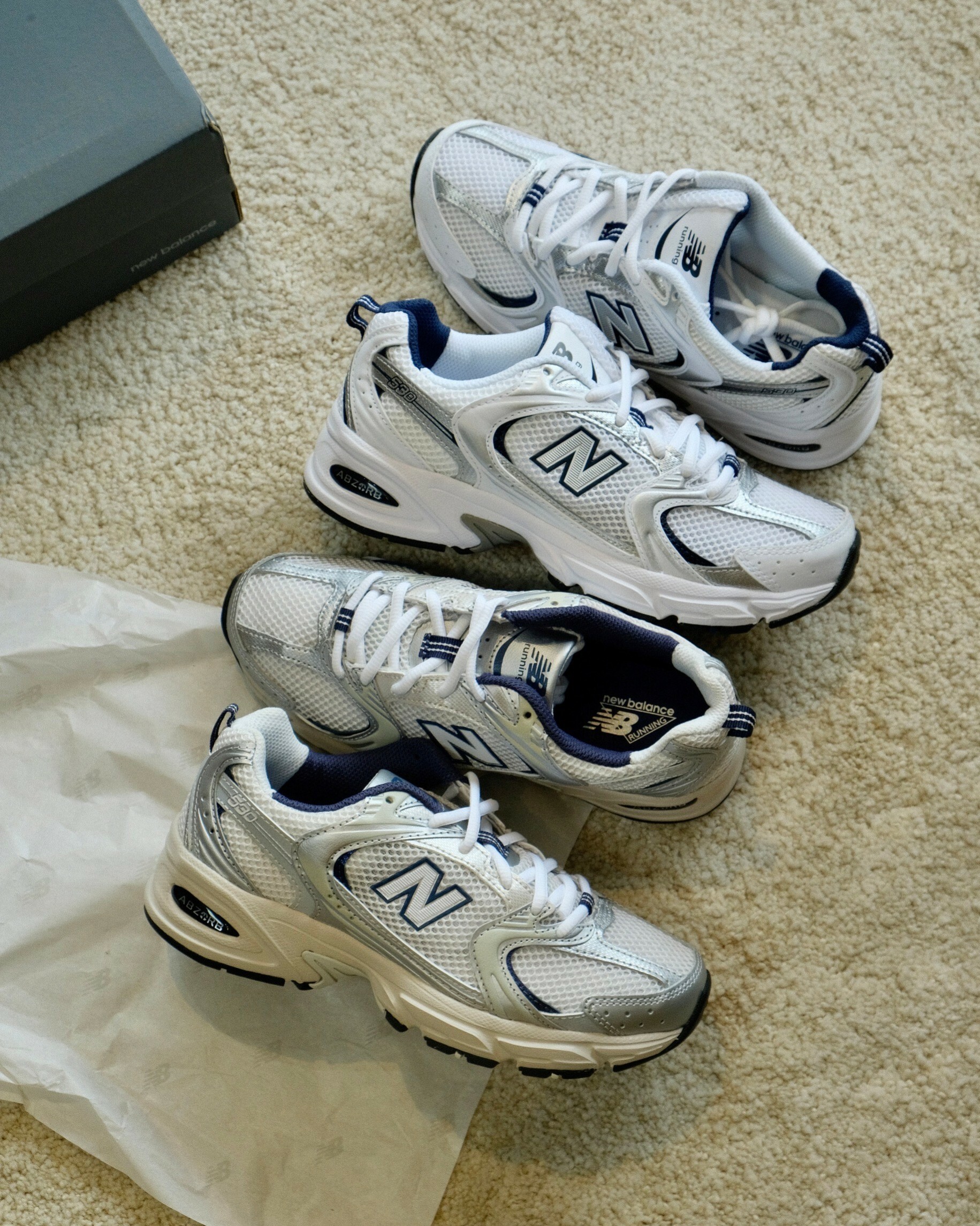 NEW BALANCE NB530 MR530SG MR530KA白銀配色 日韓風 復古慢跑鞋