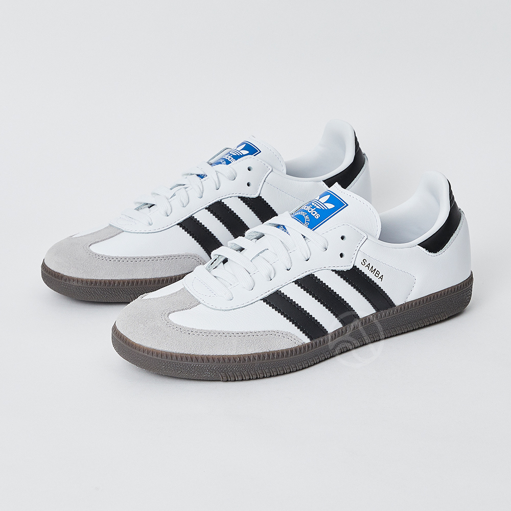 Adidas Originals Samba OG 男女白焦糖黑底經典麂皮復古經典休閒鞋B75