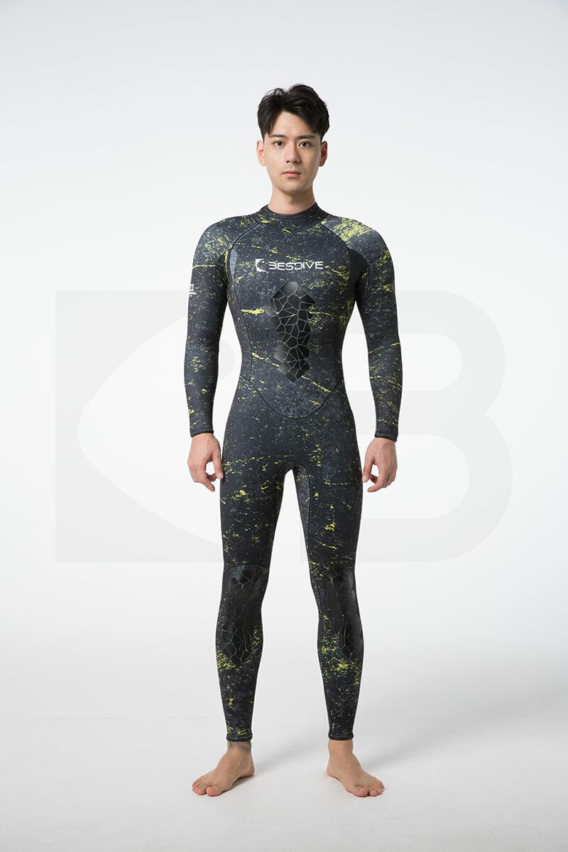 ▲預購 Bestdive 男款 3.5mm 迷彩系列 連體迷彩 超彈連身防寒衣 2026