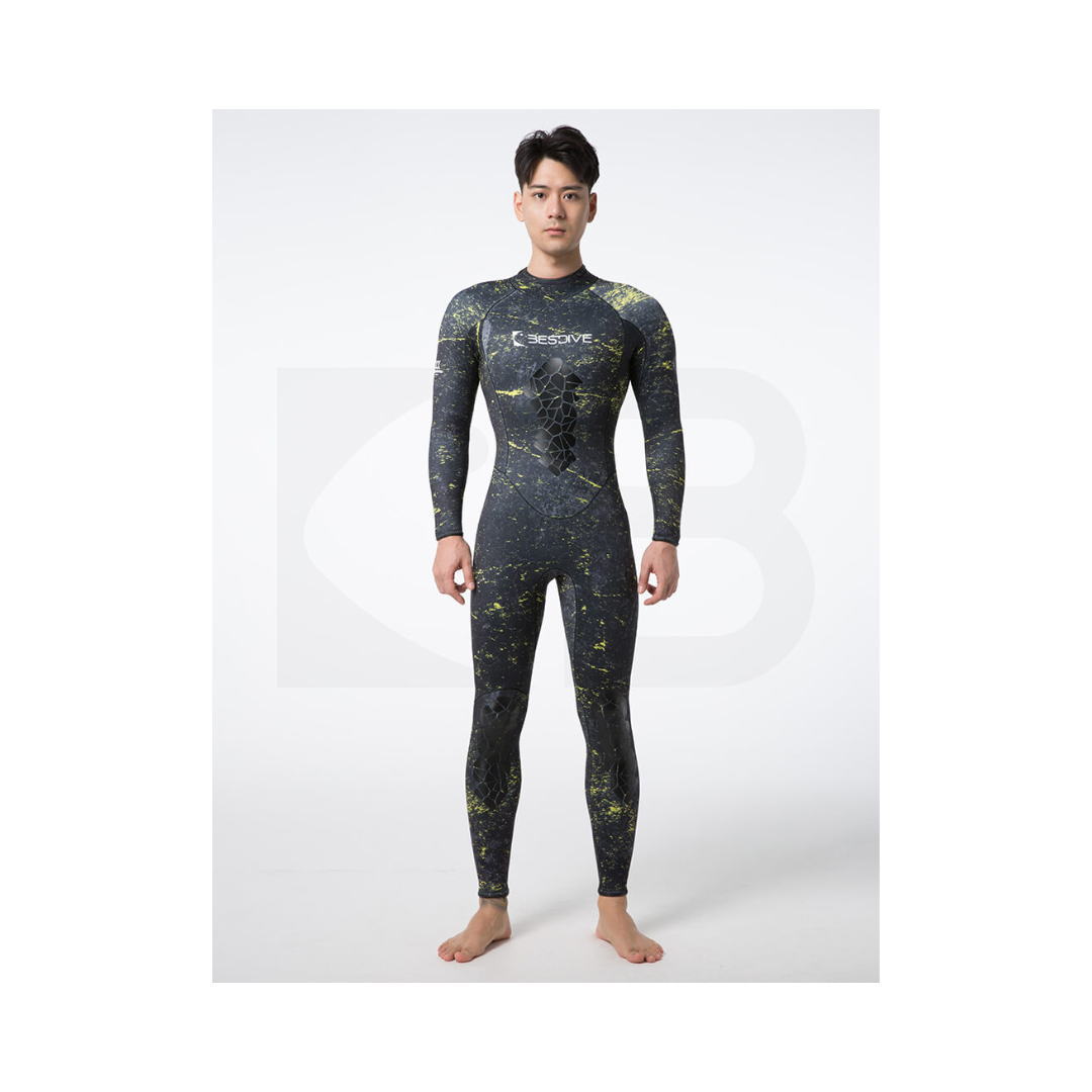 ▲預購 Bestdive 男款 3.5mm 迷彩系列 連體迷彩 超彈連身防寒衣 2026