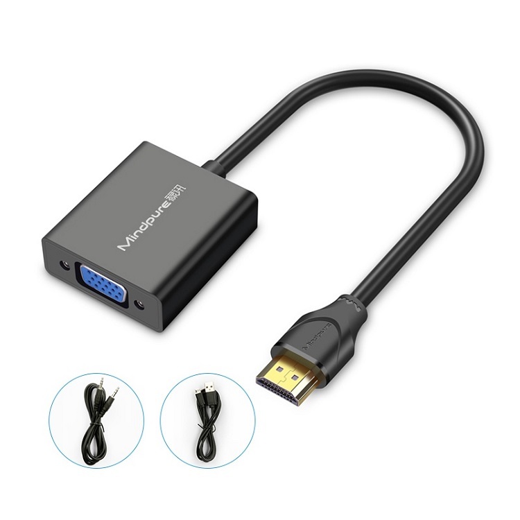Mindpure HDMI 轉 VGA 轉換器帶音頻輸出