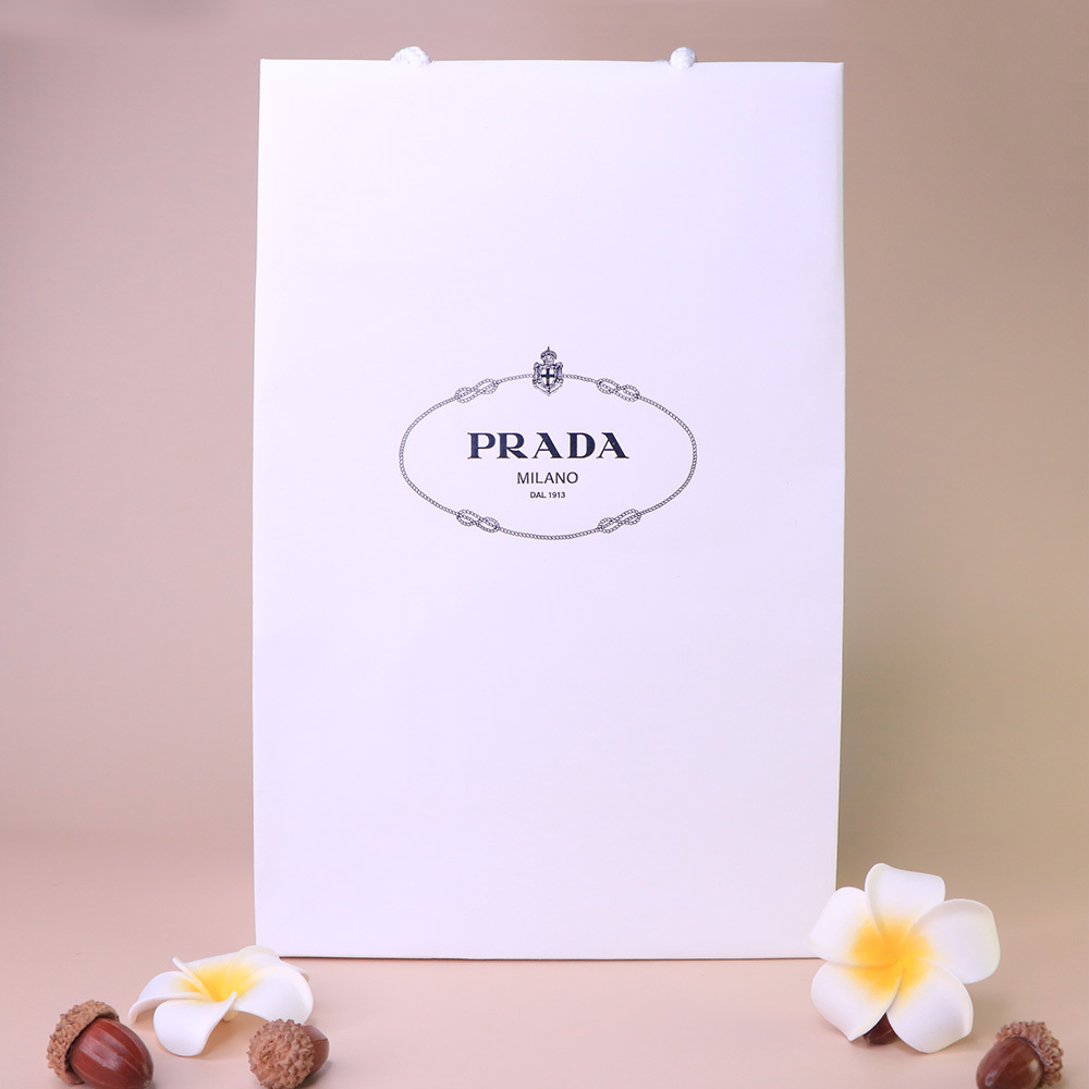 PRADA 精美白色紙袋 (白提繩) - BA0046