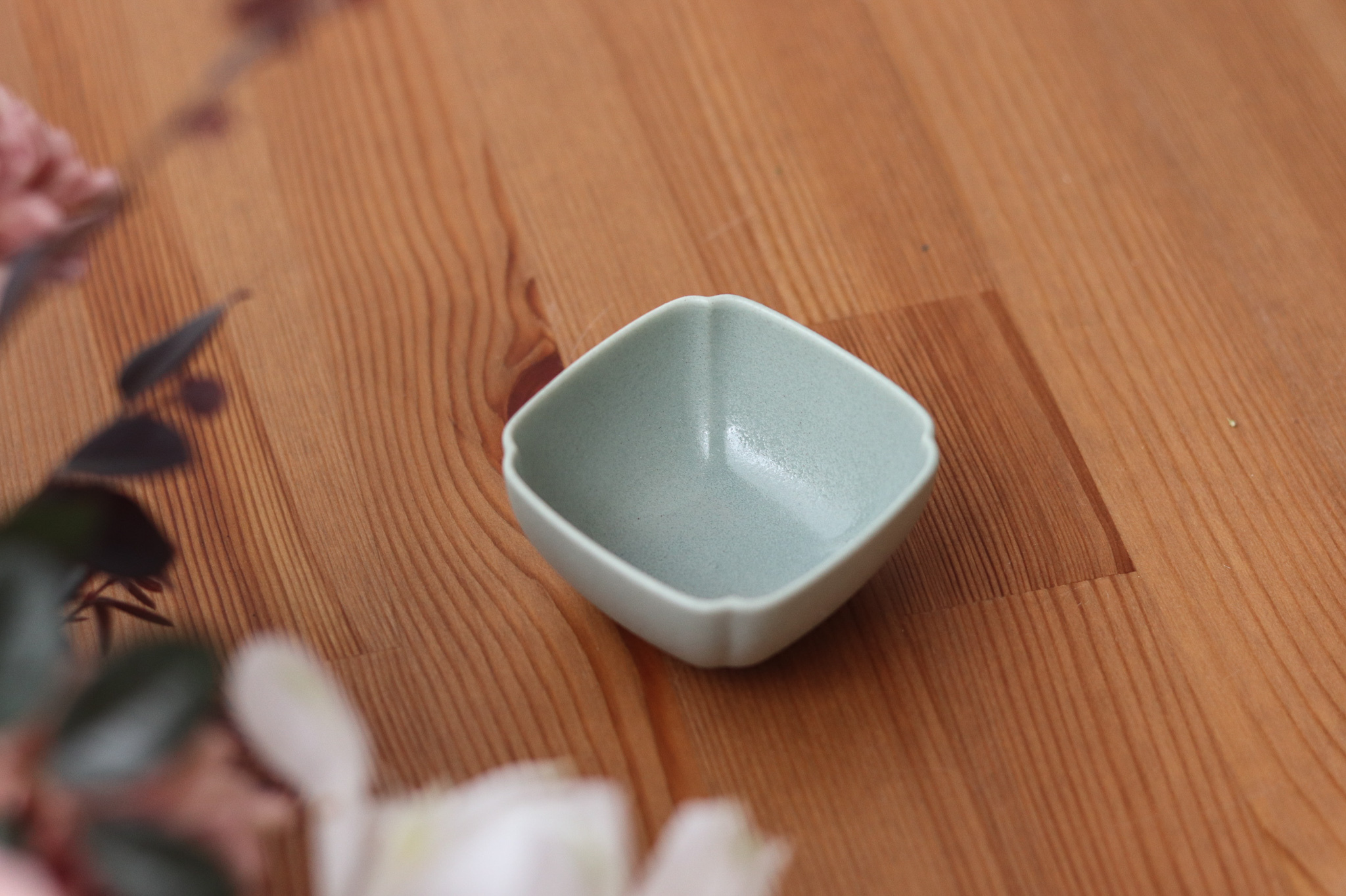 日本 美濃燒 折角 方形 醬料缽