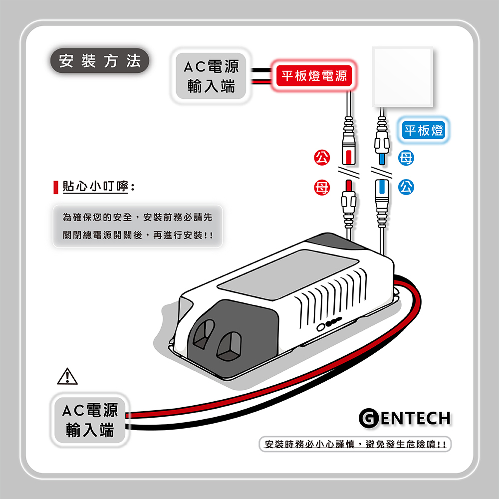 應急電源平板燈 40W  60x60cm
