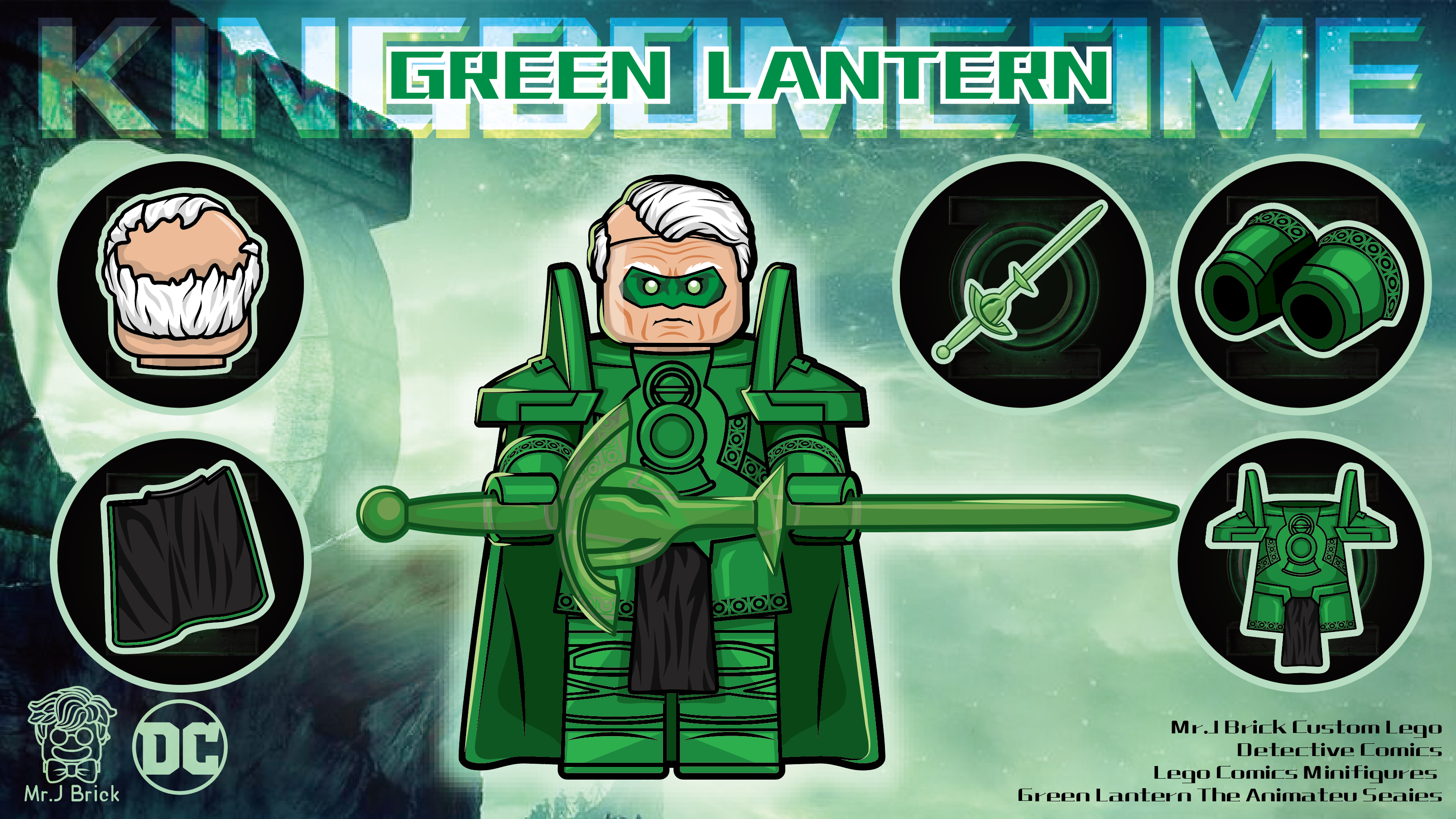 [MrJ Brick] [In Stock] Kingdom Come - Green Lantern  [PADprinted]