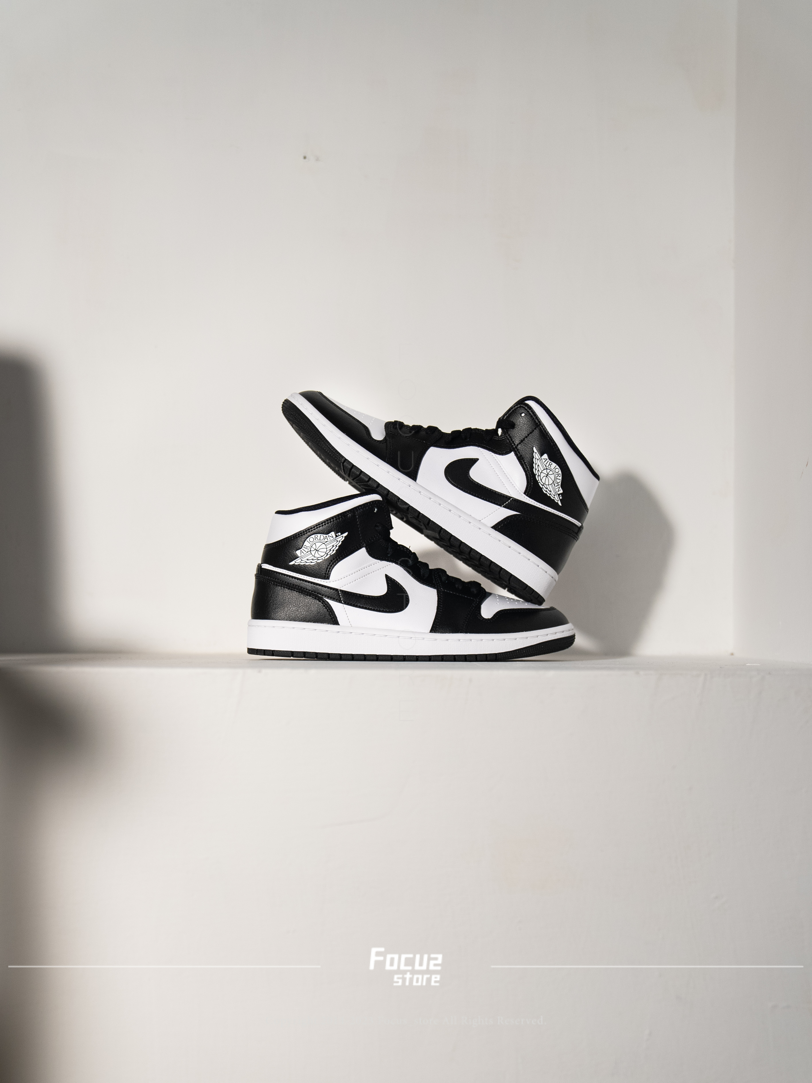 【Focus Store】現貨秒發 Nike Air Jordan 1 Mid Wmns "Panda" 黑白 DV0991-101