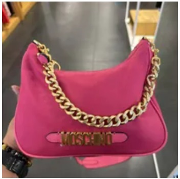[S] MOSCHINO SMALL SHOULDER BAG,FUCHSIA, 667111930086 (SM634)