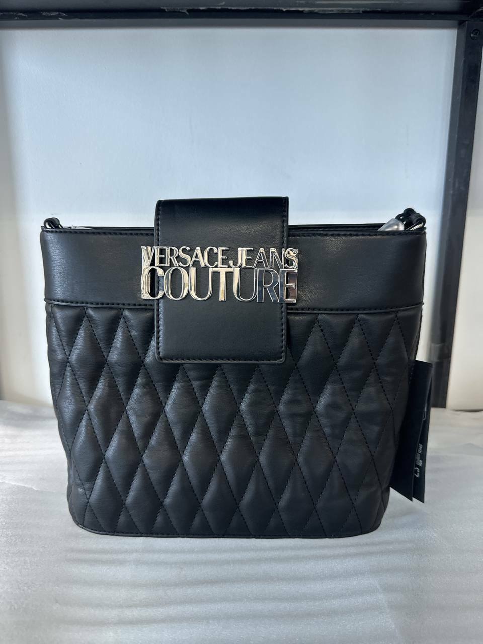 [S] VERSACE COUTURE 74VA4BB7 - RANGE B - LOGO LOOP, SKETCH,BLACK, 8052019122541 [FINAL SALE] (SVC57)