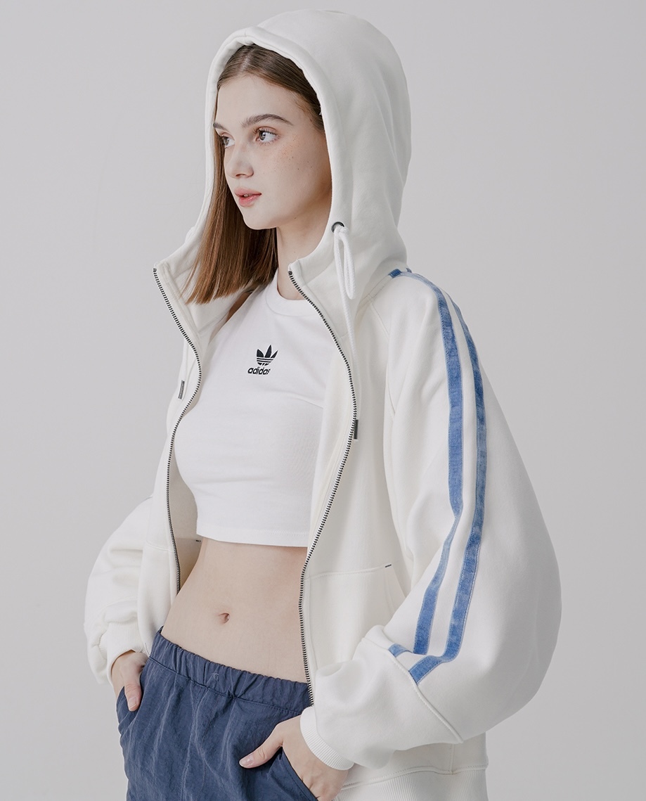 <預購> 韓國WV PROJECT 復古滾邊雙拉鍊刷毛連帽外套#外套