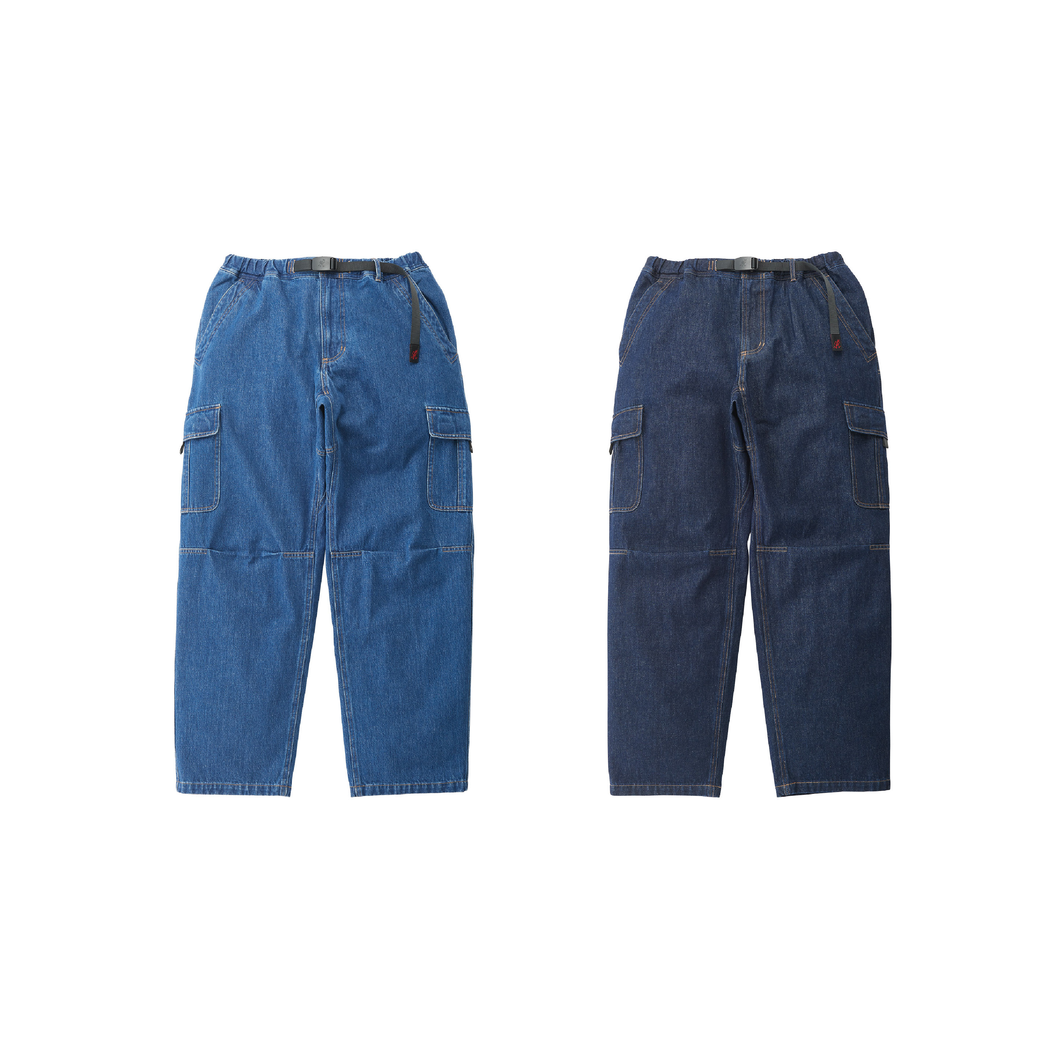 GRAMICCI DENIM LOOSE CARGO PANT 採用寬鬆廓形設計的工裝褲款，共有七