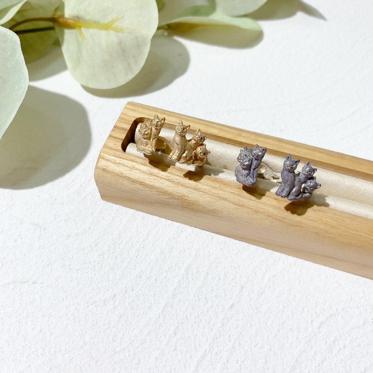 夜晚聚集的貓戒指 (夜光)