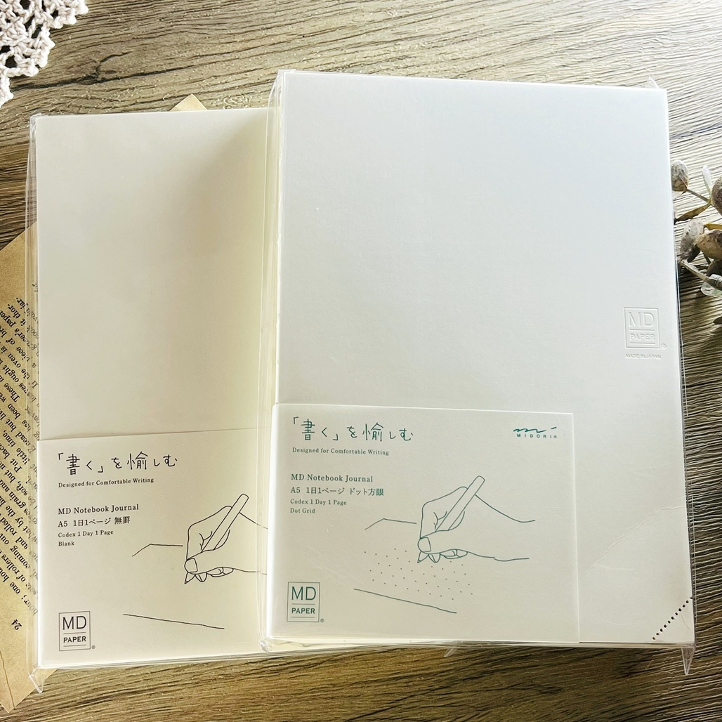 日本MIDORI．MD Notebook Journal 一期一會  A5空白/A5點點
