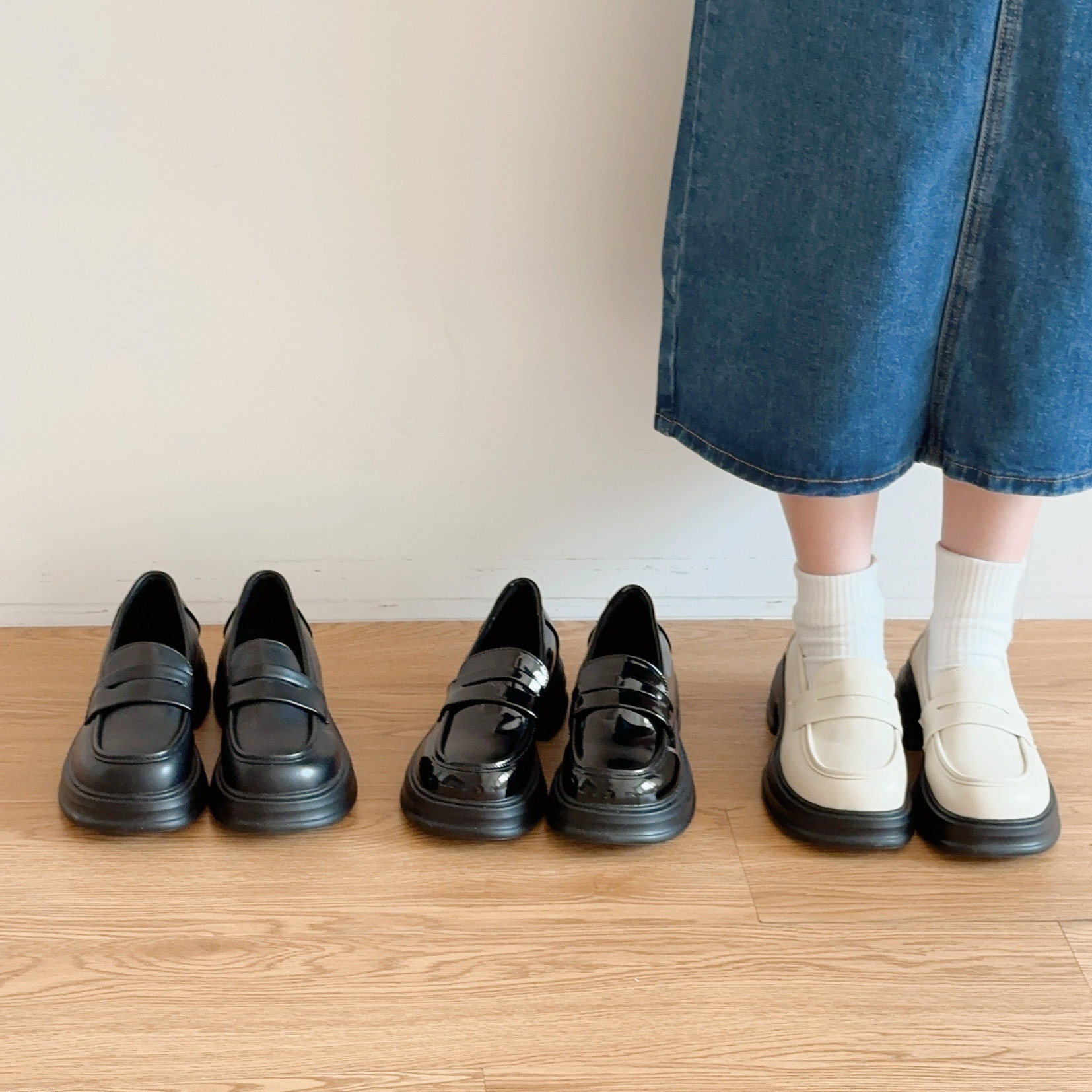 部份現貨🚚小編私推😍秋冬穿搭好夥伴✨軟fufu好穿好走質感小皮鞋💕共3色
