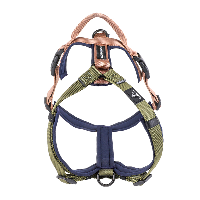 LUCY`S MOUNTAIN PAWGO多段調整型胸背帶-M-田野