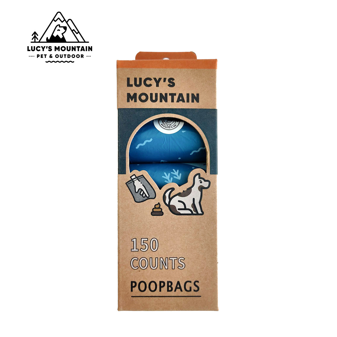 LUCY`S MOUNTAIN 可降解寵物撿便袋-十捲裝 -POOPBAGS