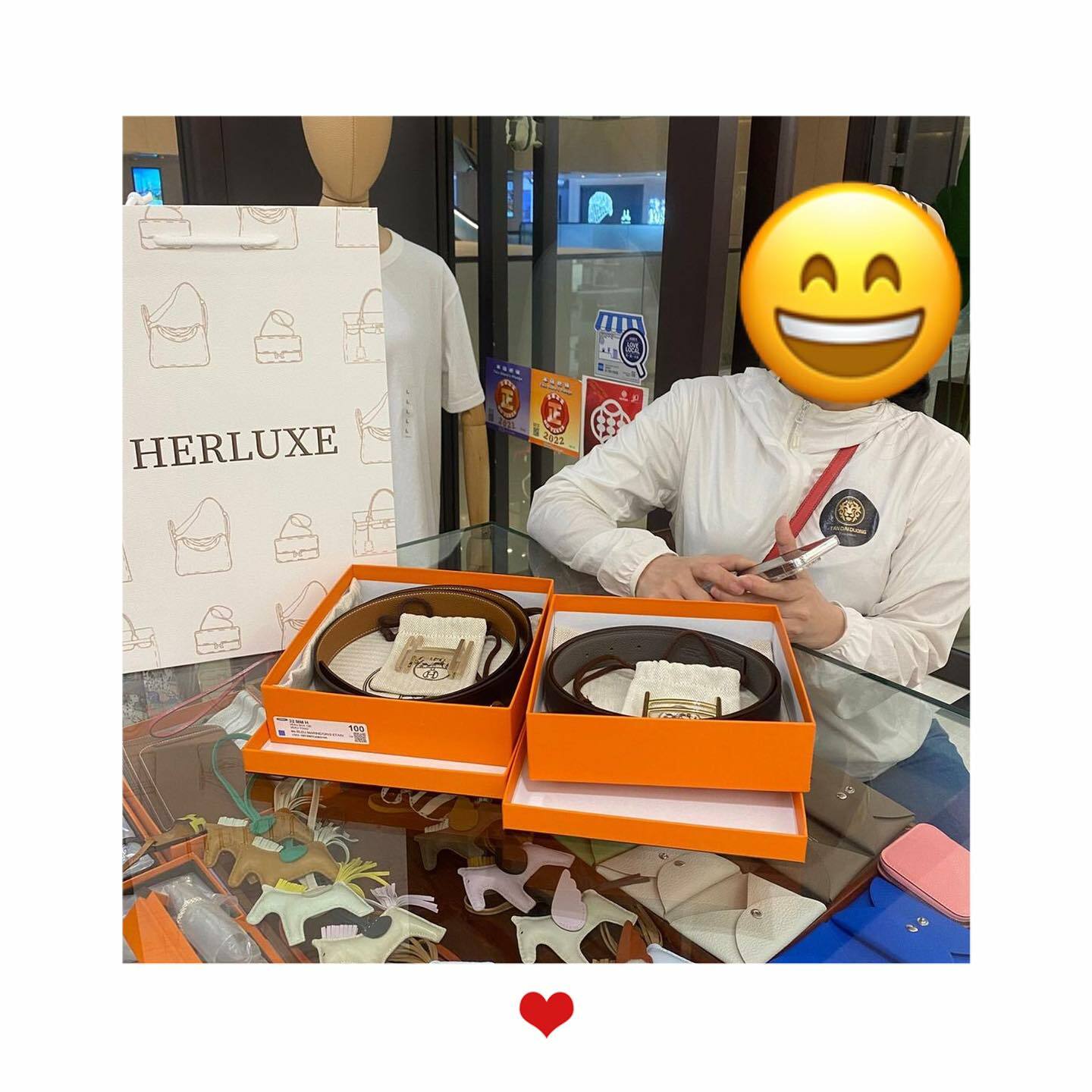 爽快遊客靚靚近日第二次來復購🎉 目標明確揀咗皮帶🫰 非常鐘意❤️ 對我哋嘅服務很滿意👏 多謝你嘅支持🫶