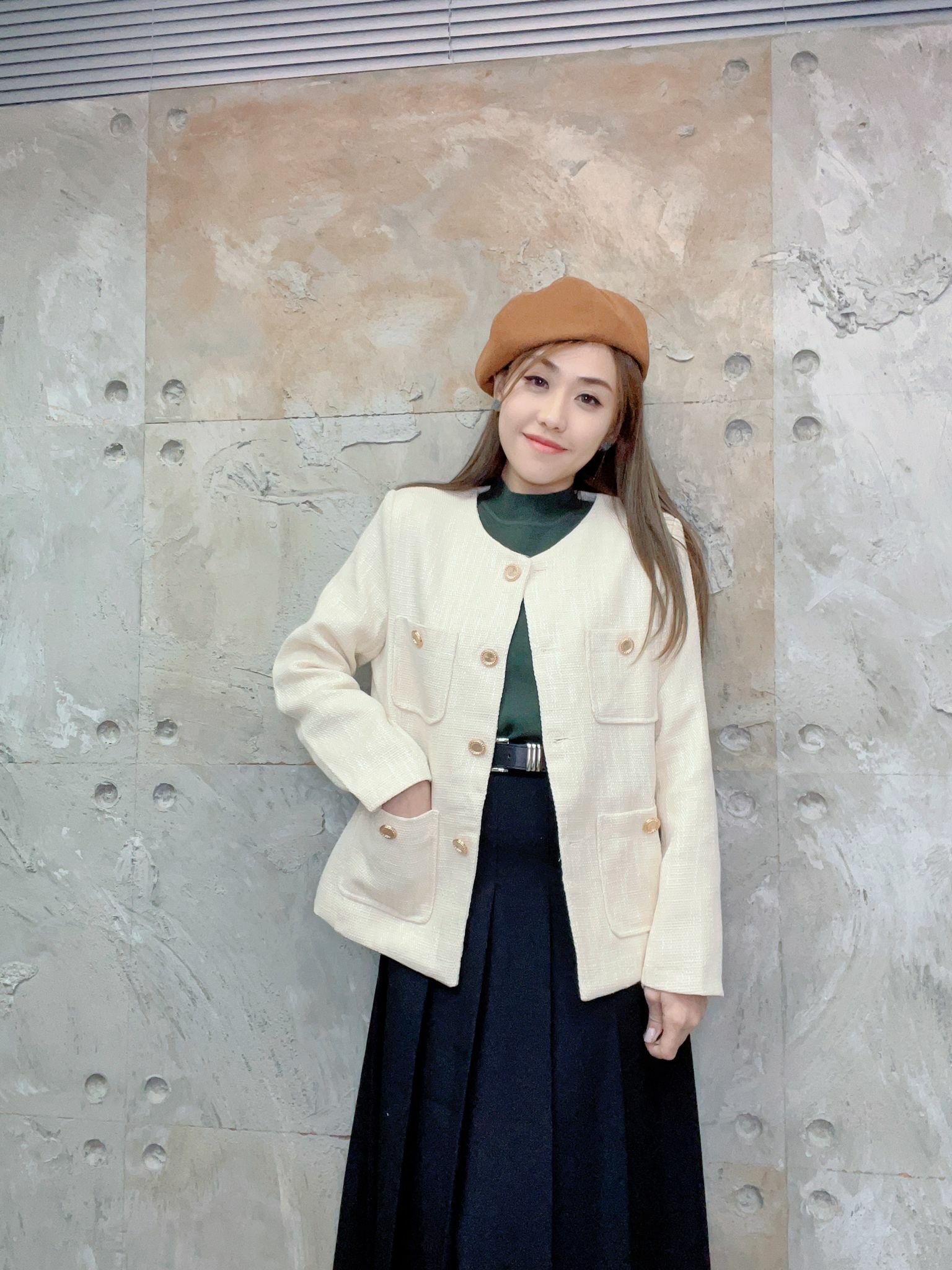 JK#5288 🤍影線西裝褸