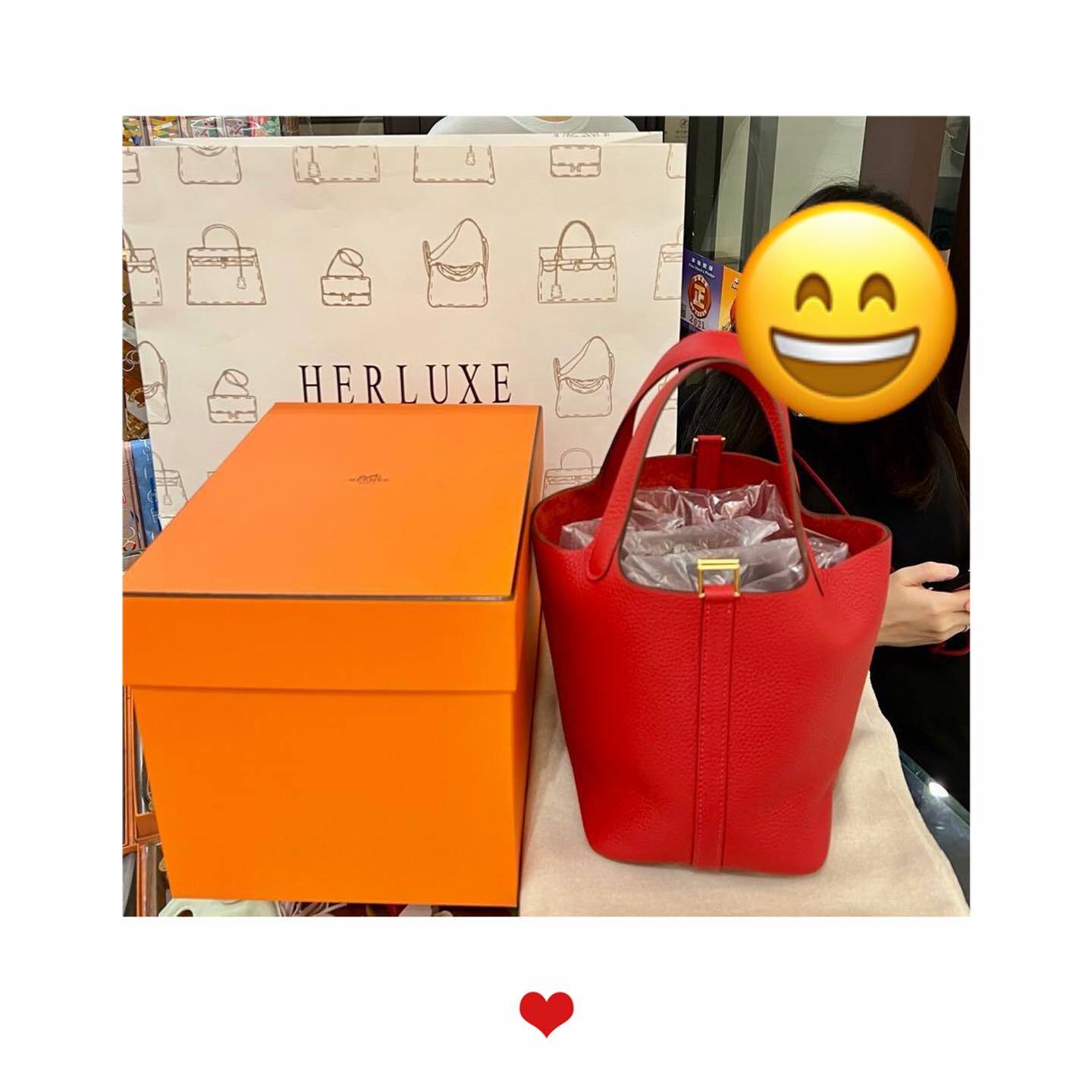 【 感謝支持 】爽快靚靚walk in 來買嘢🎉 一眼睇中P18朱砂紅❤️ 之前對比過多間店嘅紅色手袋 還是更心儀選擇HERLUXE🥰 亦很鐘意能睇到實物的實體店模式🫰多謝你嘅支持與信任🫶💪