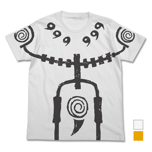Cospa 1209 NARUTO疾風伝　九尾ﾁｬｸﾗﾓｰﾄﾞTｼｬﾂ　ﾎﾜｲﾄ WHITE