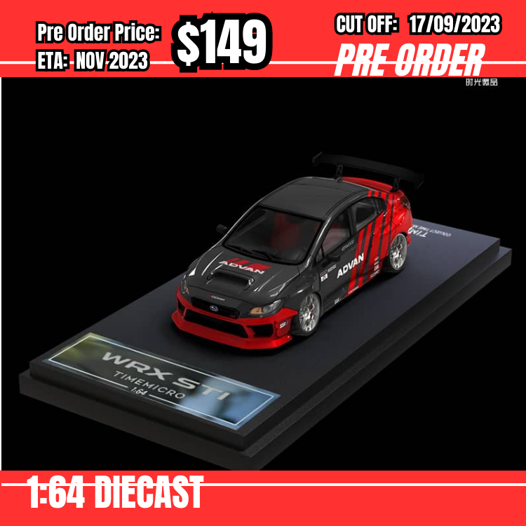 PO-$149 * Time Micro * 1:64 Subaru Impreza WRX Advan [OD09/09]