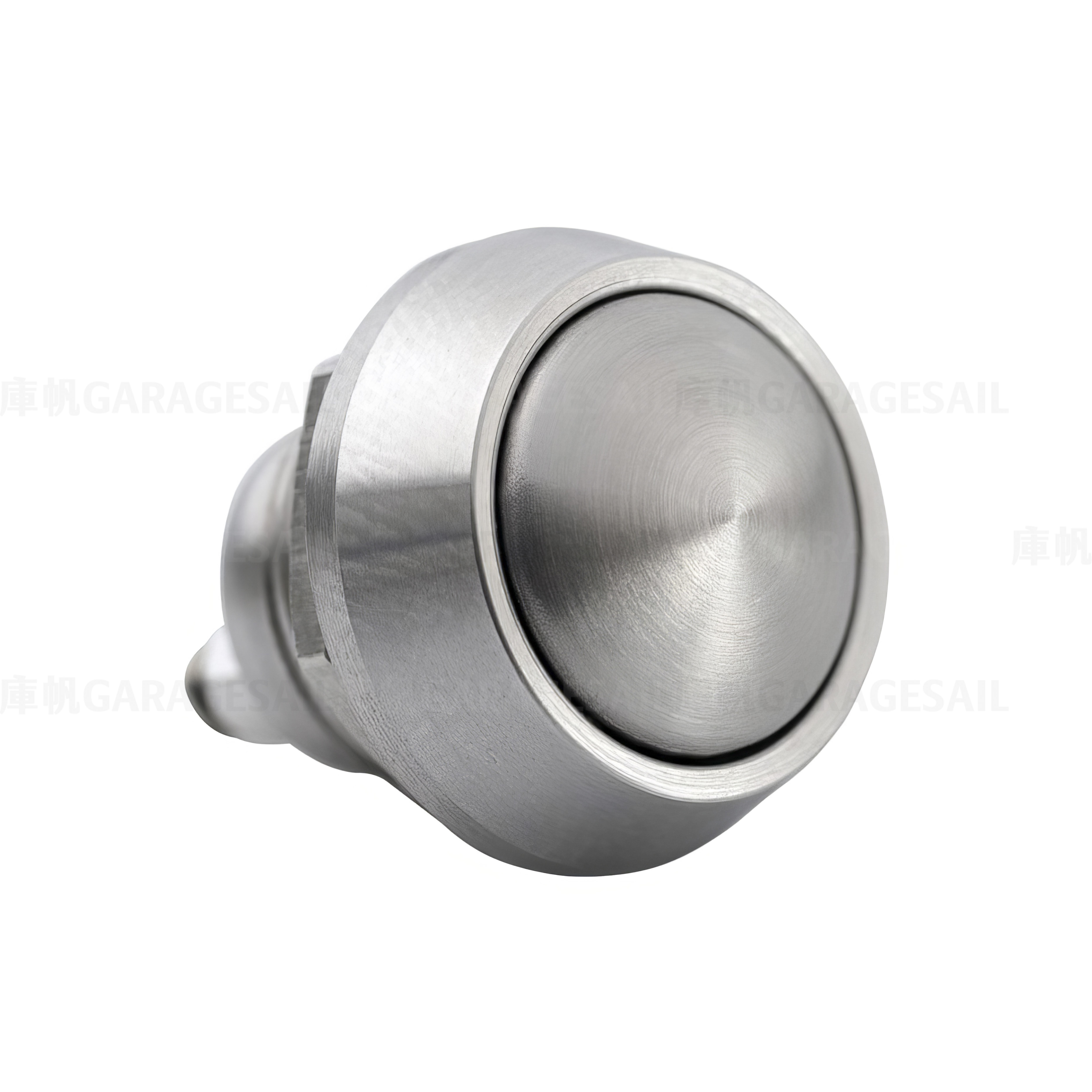 金屬開關 12mm圓 自回彈 黑/銀