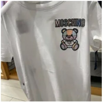 [S] MOSCHINO SMALL TEDDY S/S TEE,WHITE, DT07060441-2001 (SM654)
