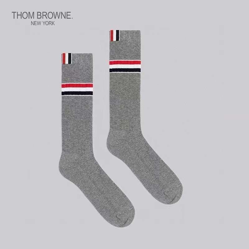 Thom browne 灰色長筒襪 -M