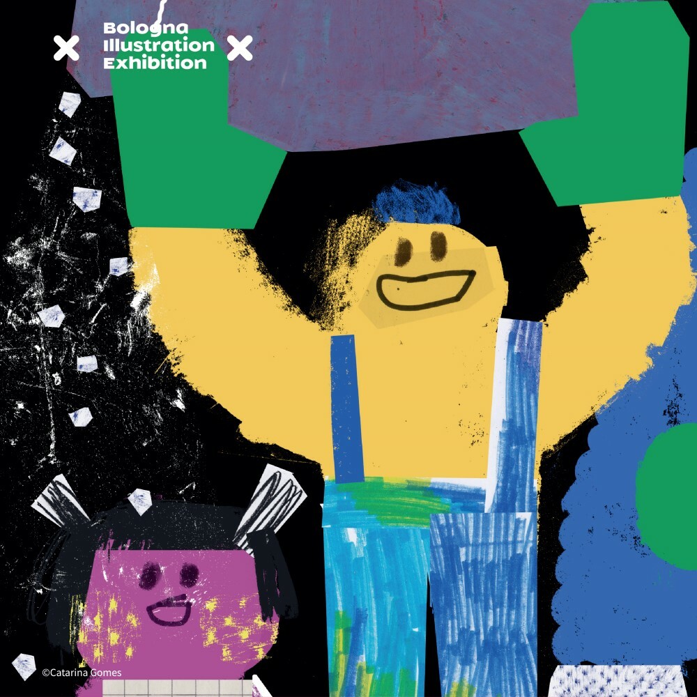 波隆那小方巾《怪獸在儲藏室》左