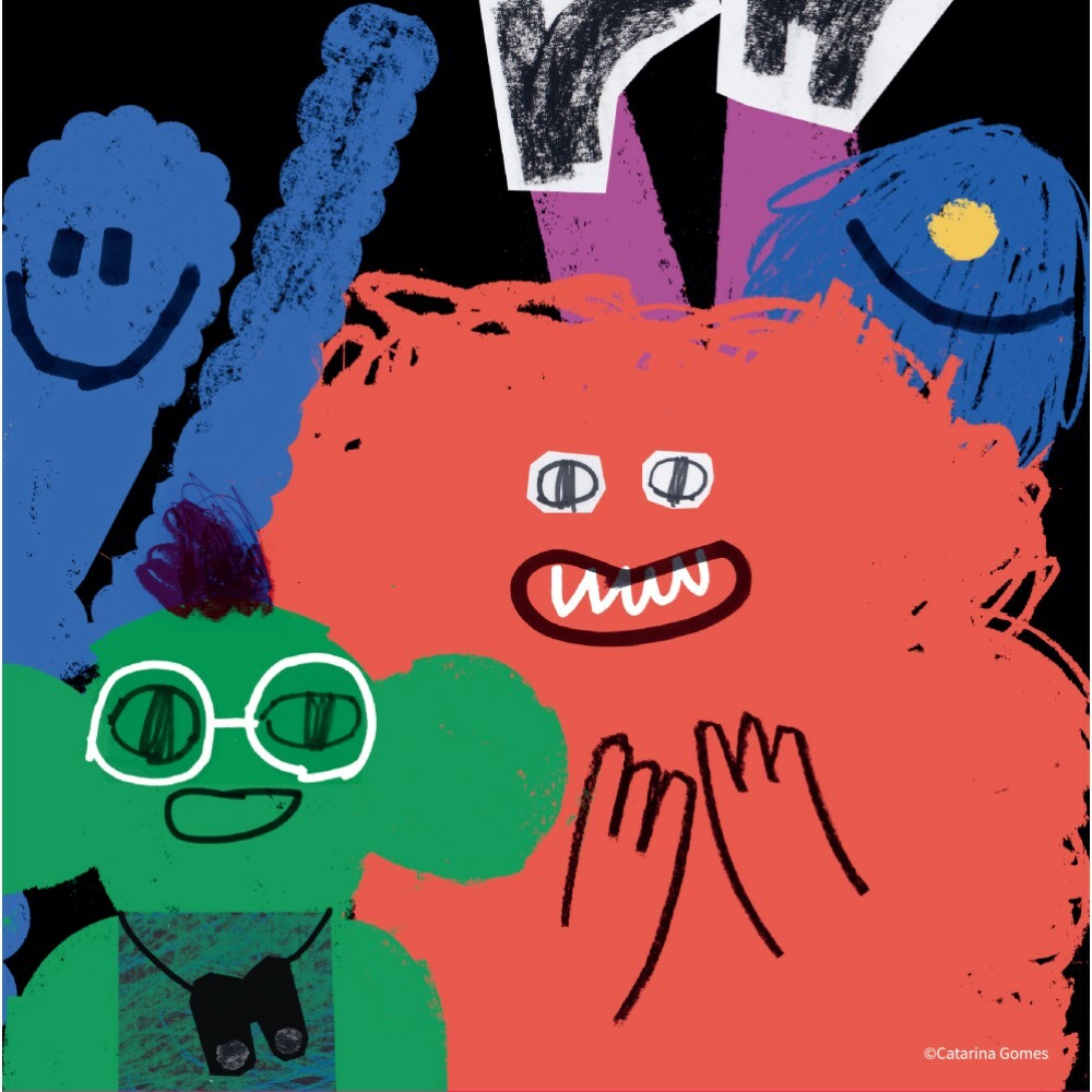 波隆那小方巾《怪獸在儲藏室》右