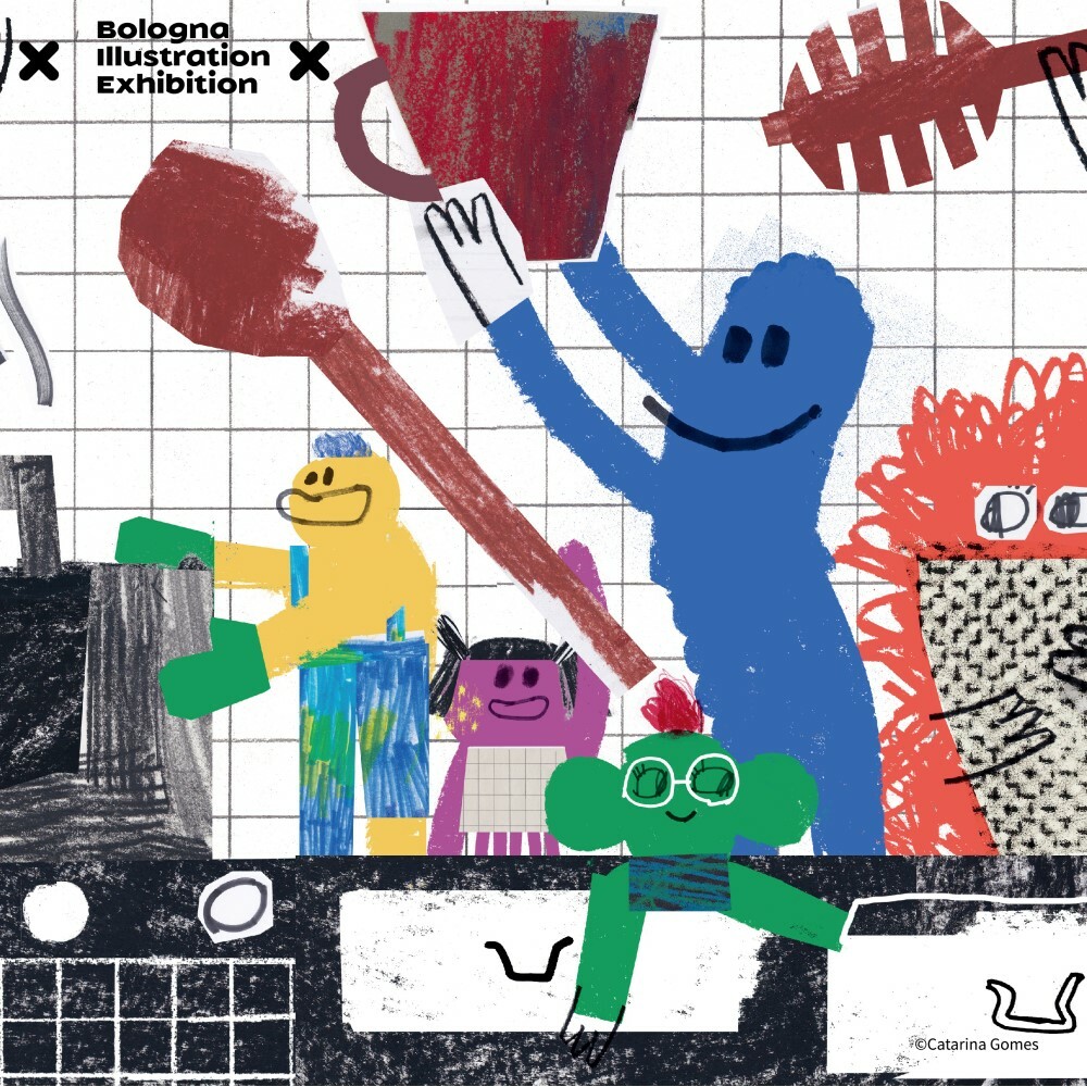 波隆那小方巾《怪獸在廚房》