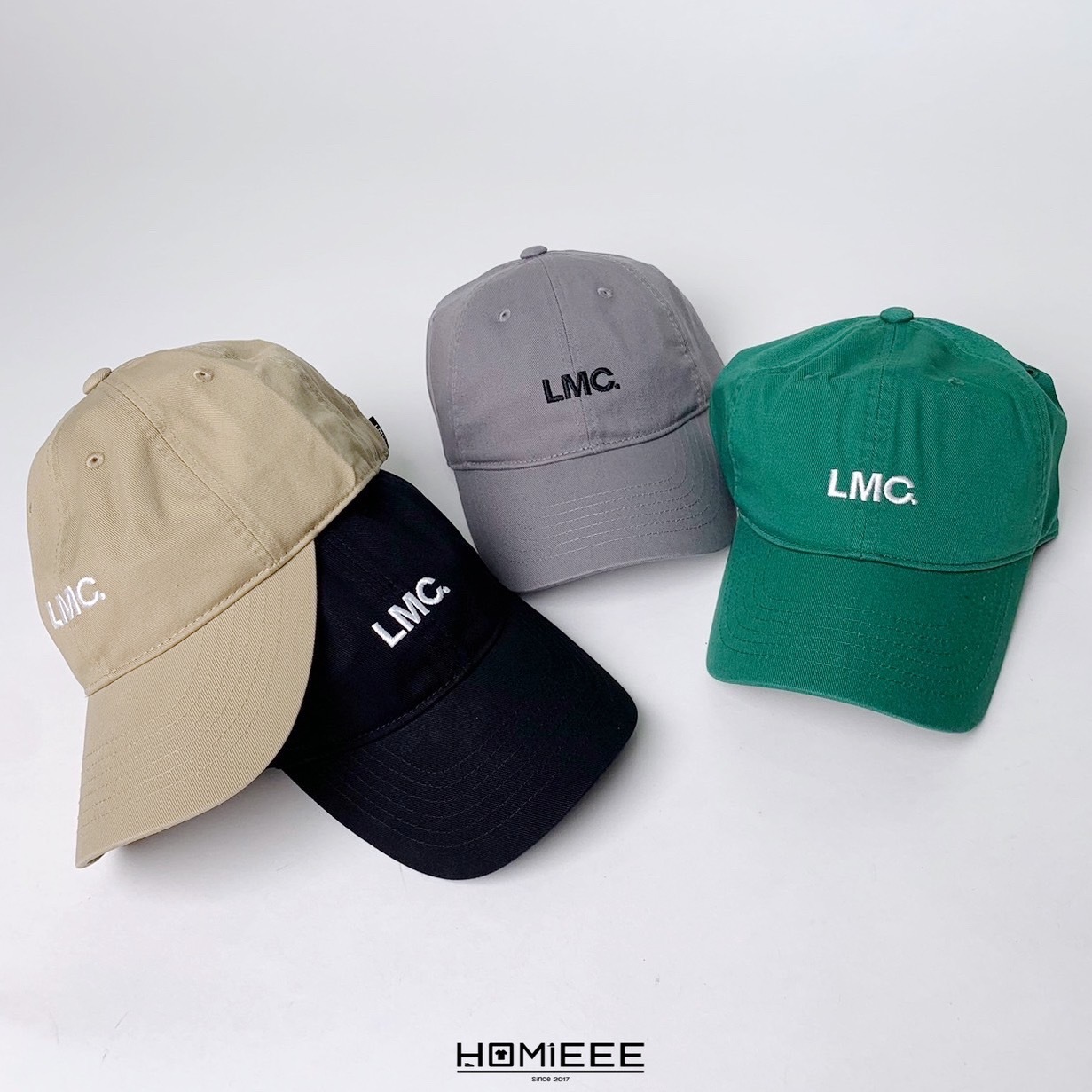 韓國 LMC Classic Cap 老帽 經典 刺繡 LOGO 黑色 卡其 灰色