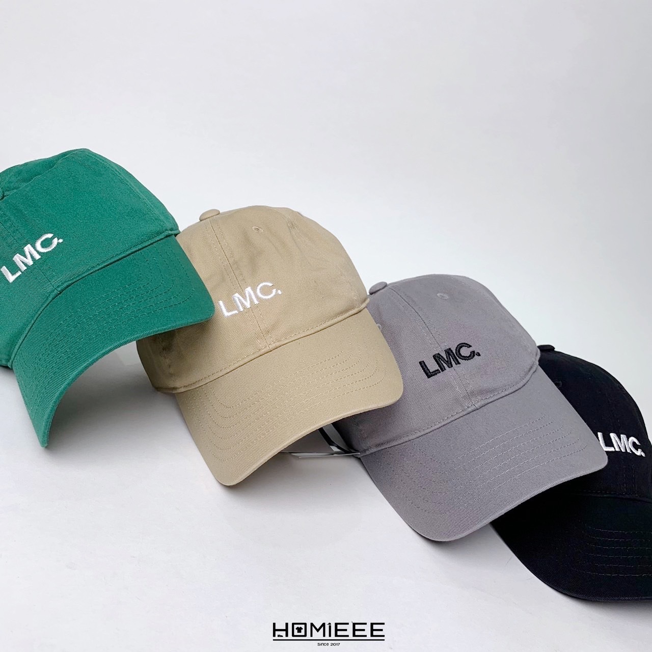 韓國 LMC Classic Cap 老帽 經典 刺繡 LOGO 黑色 卡其 灰色