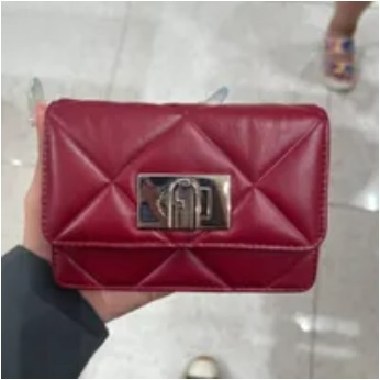 [S] FURLA WE00123 BX0186 CO800 1927 SOFT MICRO CROSSBODY,CILIEGIA d+NERO, 8050597020372 (SF235)