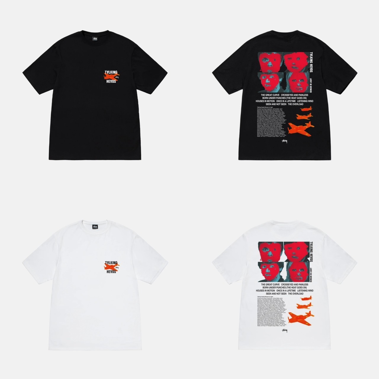 現金特価】 stussy TALKING HEADS REMAIN IN LIGHT TEE - トップス