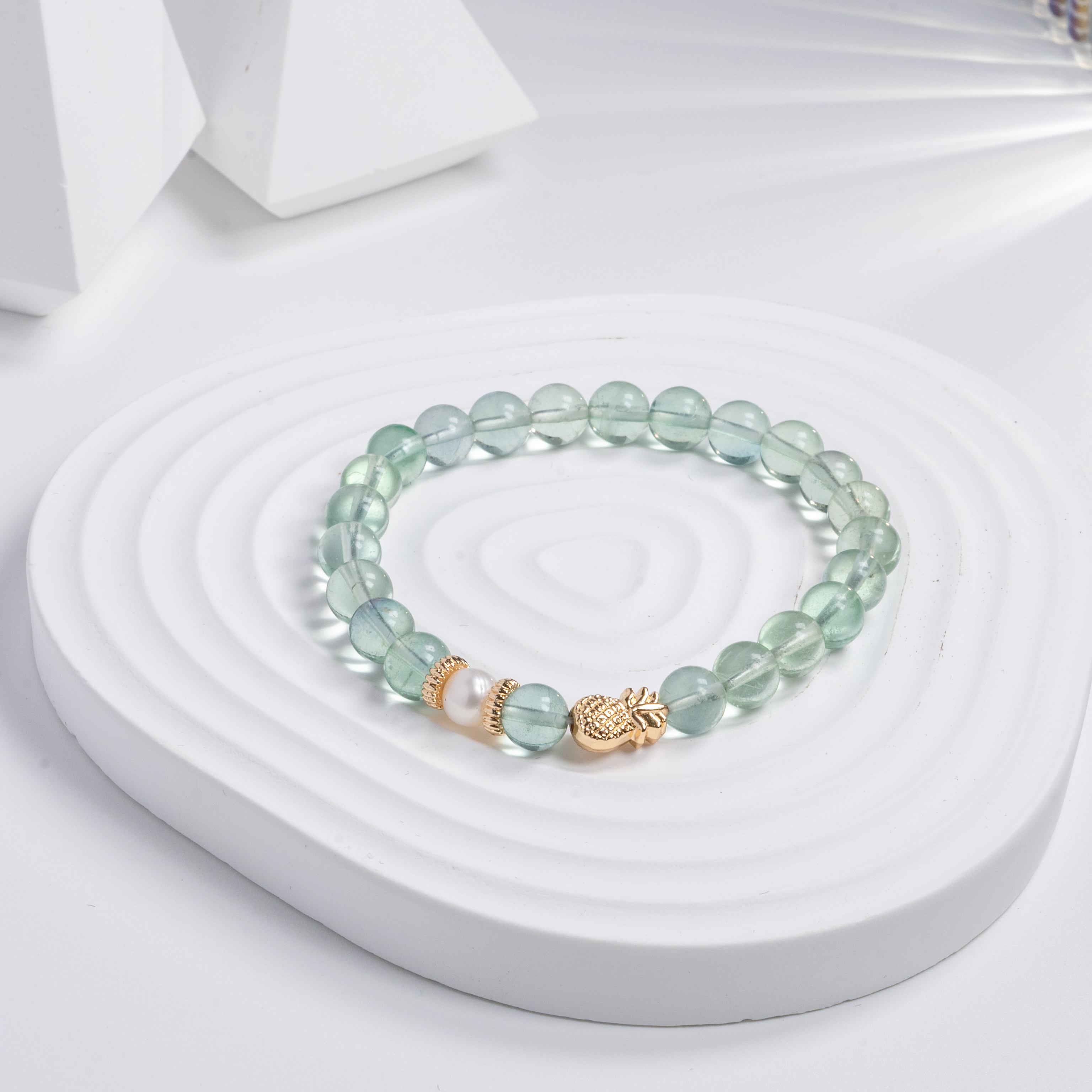 綠螢石小咪手鍊