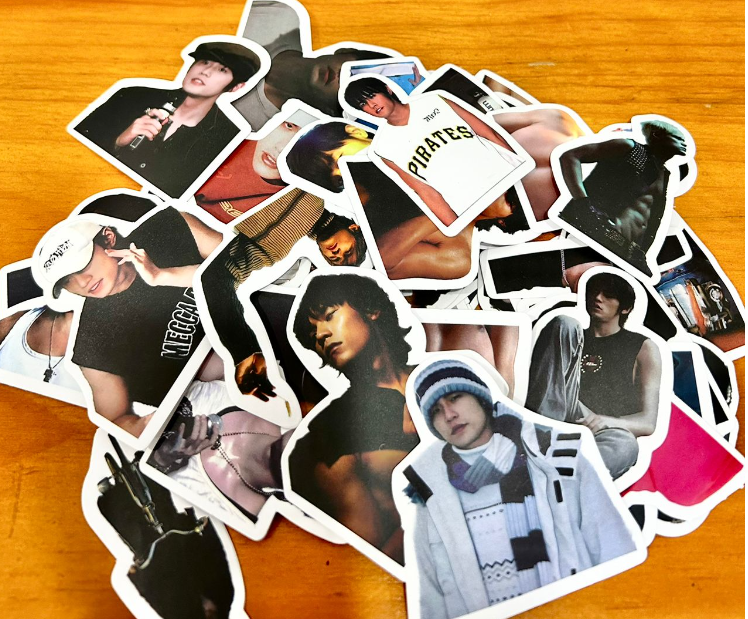 周杰伦人物手账贴纸（约60枚）