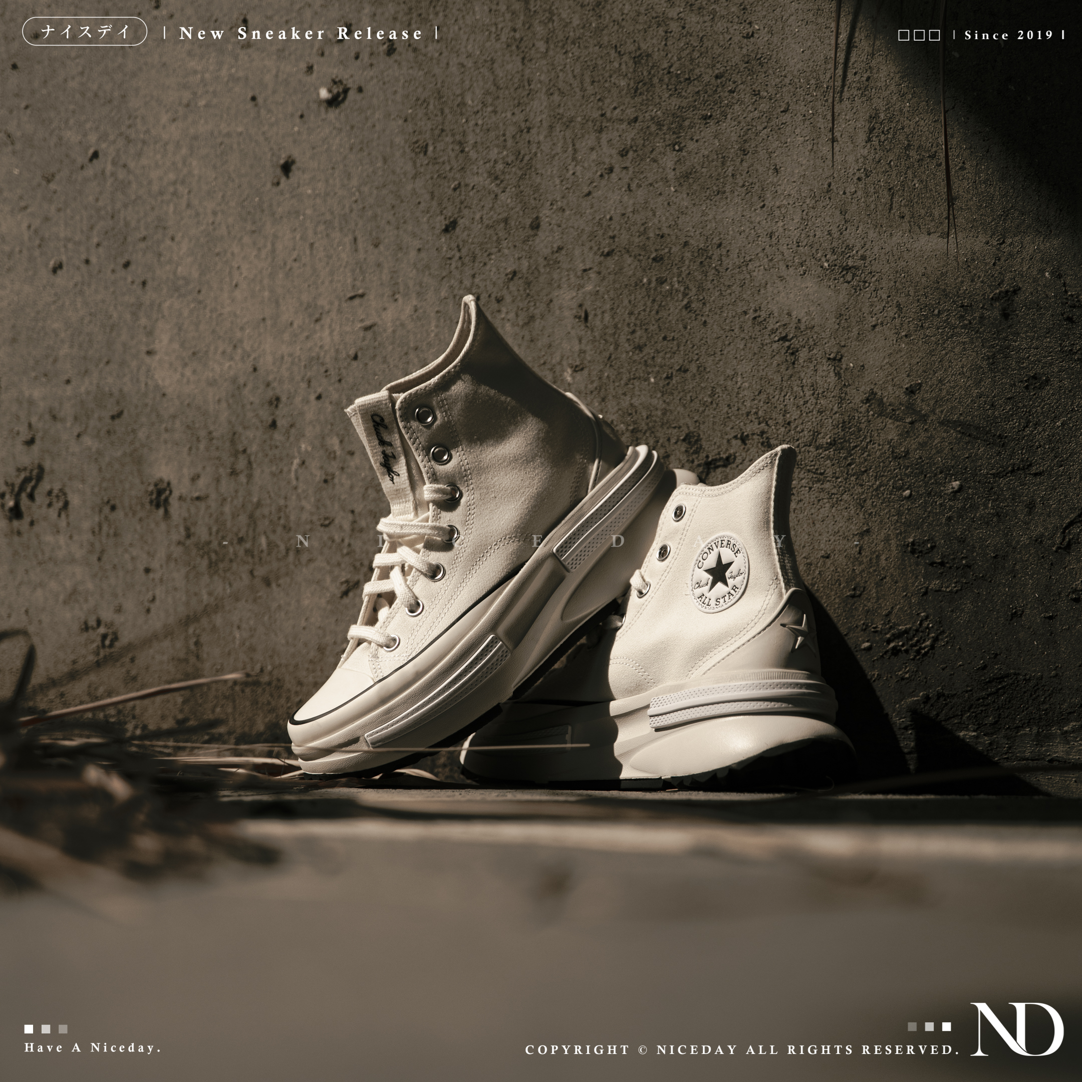 NICEDAY 現貨 Converse Run Star Legacy CX 白  帆布鞋 厚底 高筒 男女尺寸 A00868C