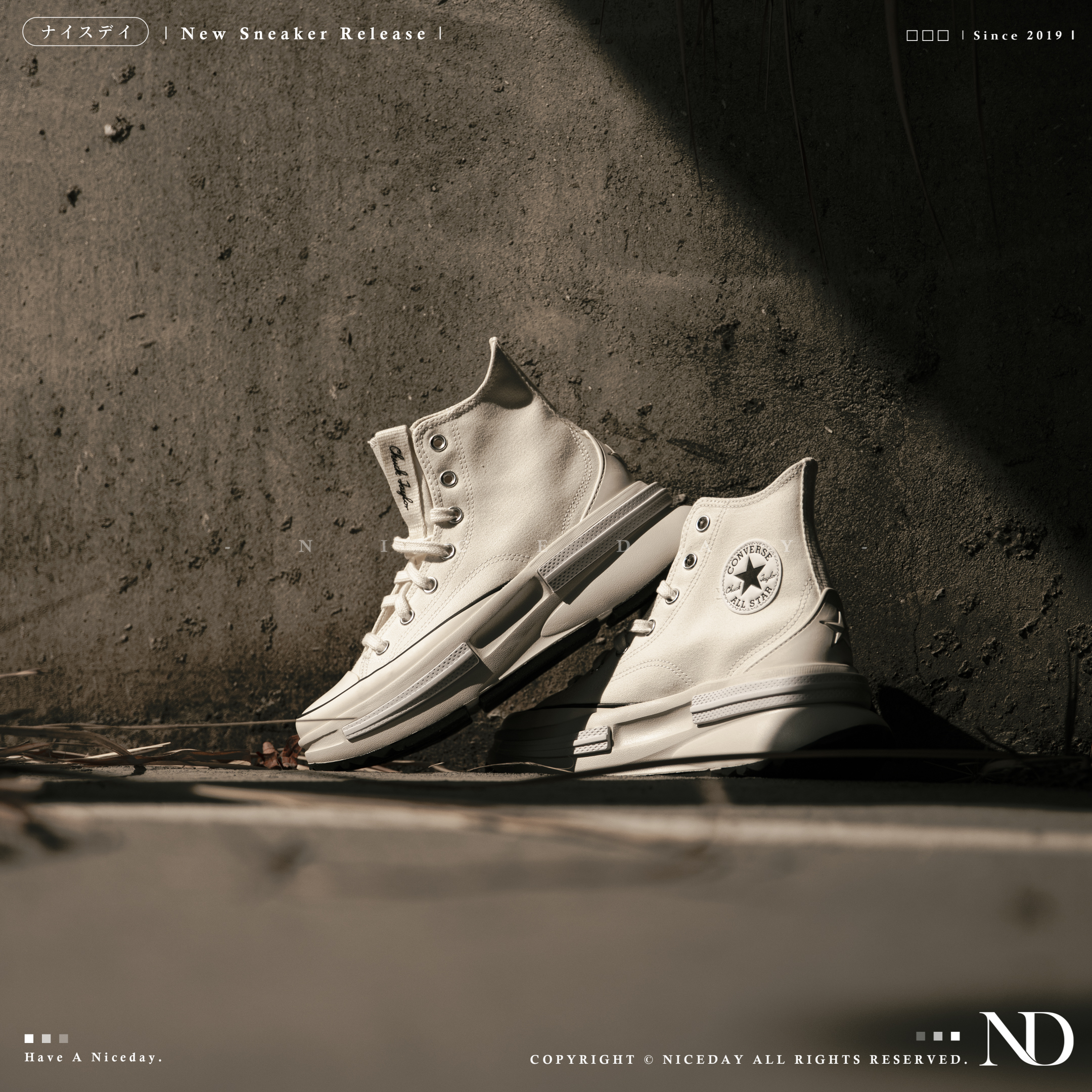 NICEDAY 現貨 Converse Run Star Legacy CX 白  帆布鞋 厚底 高筒 男女尺寸 A00868C