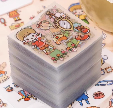 100张PET手账贴纸（款式随机）