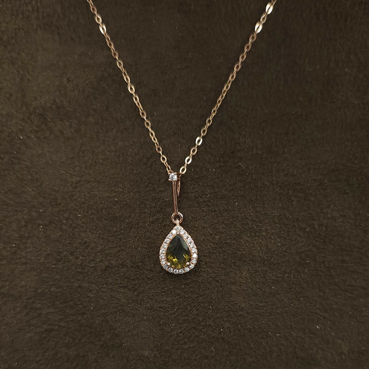 925銀項鍊 綠碧璽項鍊