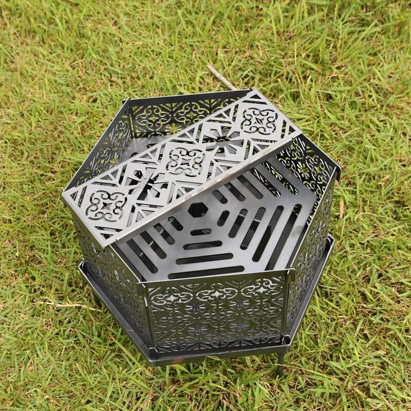 RobSnow ロブスノー 組立式 焚火台 Shinobi シノビ 黒皮鉄 焚き火台