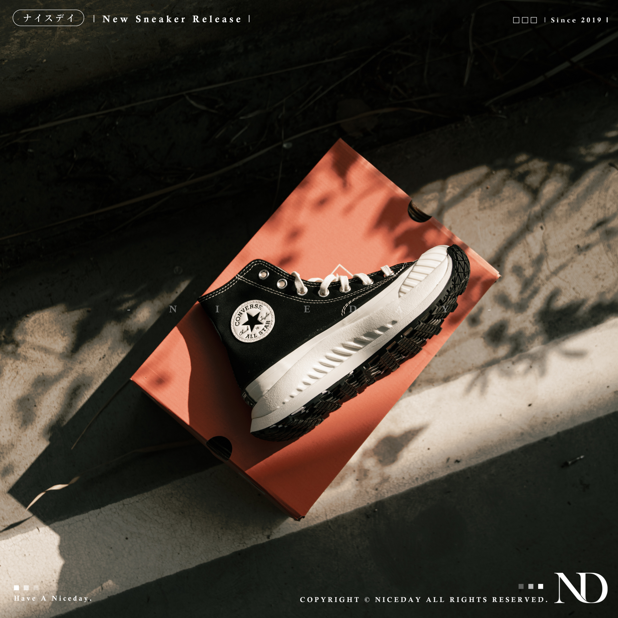 NICEDAY 現貨 Converse CHUCK 70 AT-CX 黑白 高筒 A03277C