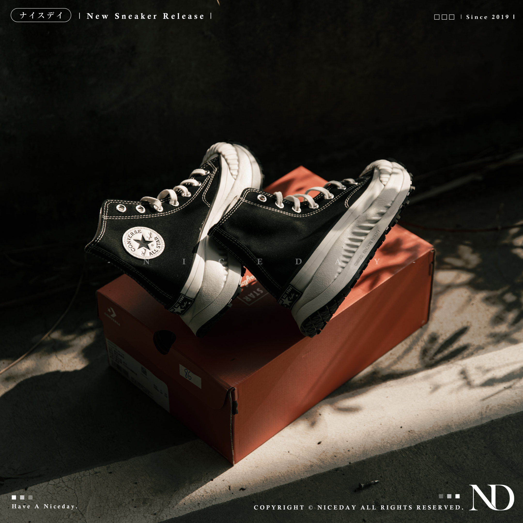 NICEDAY 現貨 Converse CHUCK 70 AT-CX 黑白 高筒 A03277C