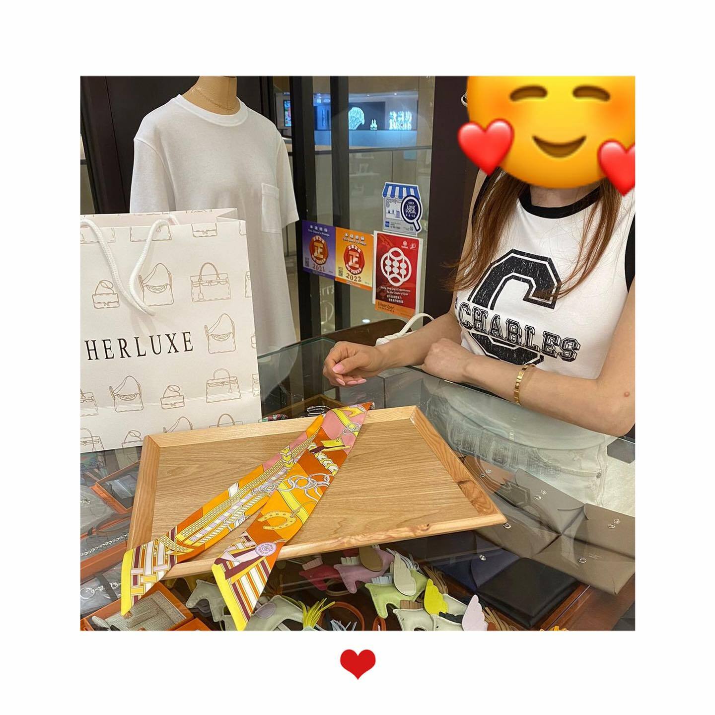 馬迷靚靚們來HERLUXE shopping🎉 接受我哋專業嘅推薦🫰爽快埋單twilly來襯稀有皮KP😍 多謝你嘅支持🫶