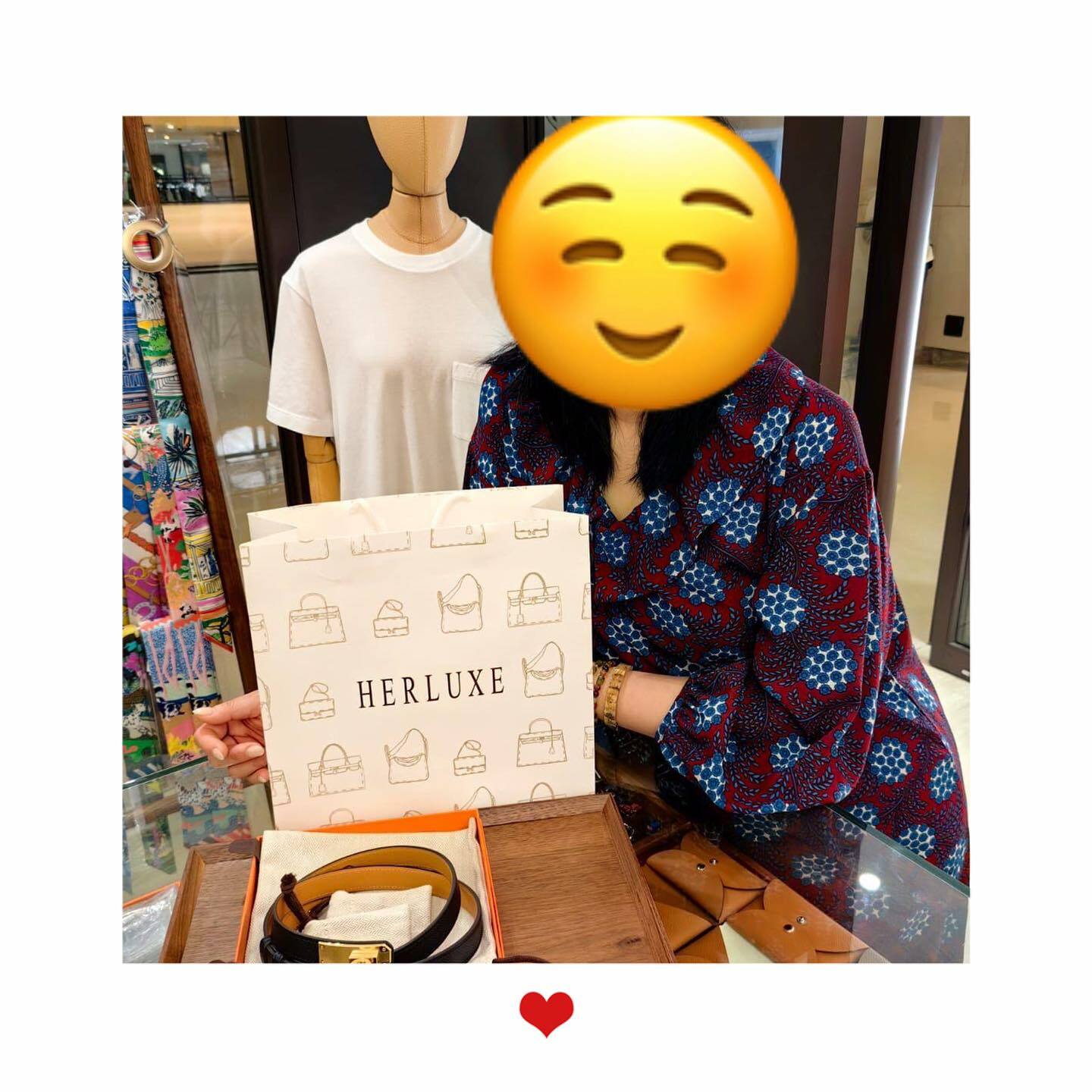 爽快靚靚來pick up kelly 皮帶🎉 讚我哋嘅服務很好🥰 另外仲對豬鼻耳環很🈶興趣🤩 多謝你嘅支持與關注🫶