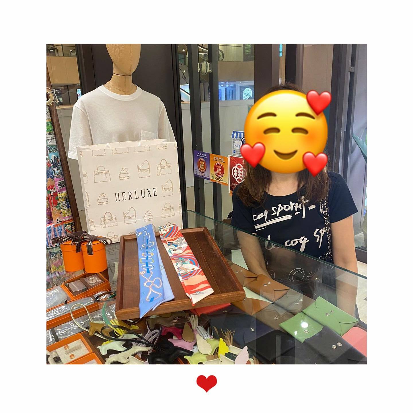 爽快Vip靚靚係睇我哋直播見到twilly😍 爽快落單兩條🎀 靚靚之前幫襯過我哋買mini E同picotin🤩多謝你對HERLUXE一直支持與信任🫶😘