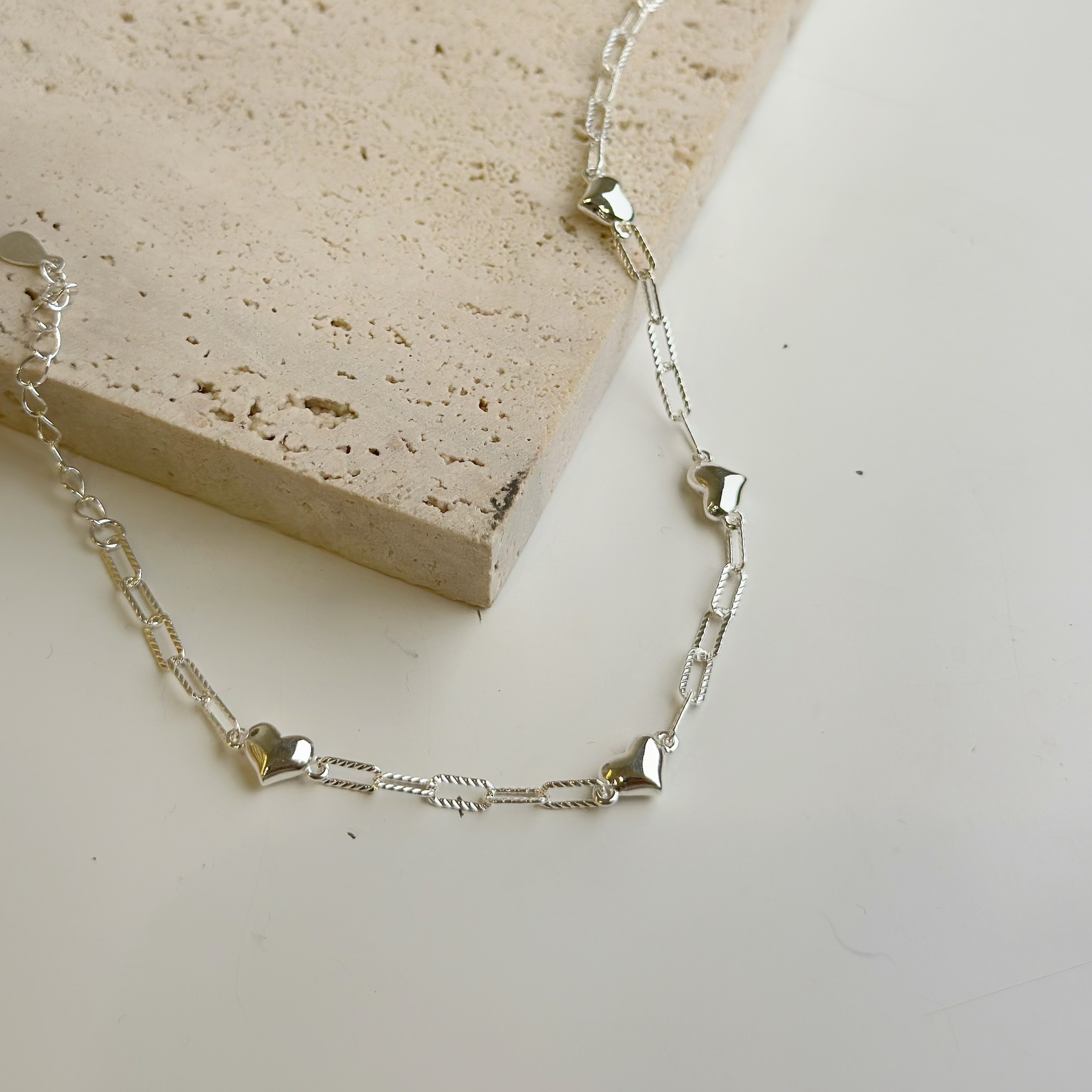 心愛．小愛心純銀手鍊