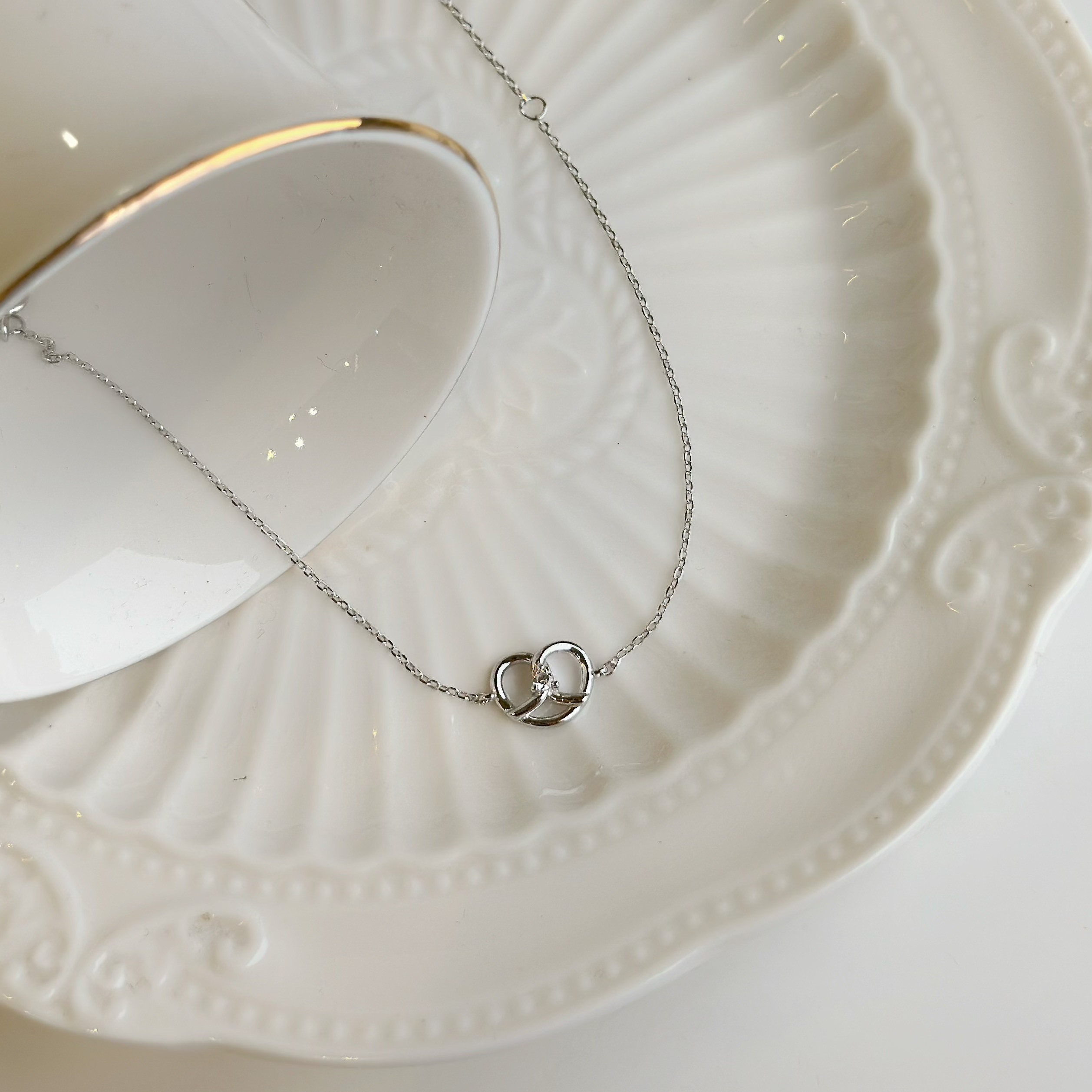 心繫．愛心結純銀手鍊