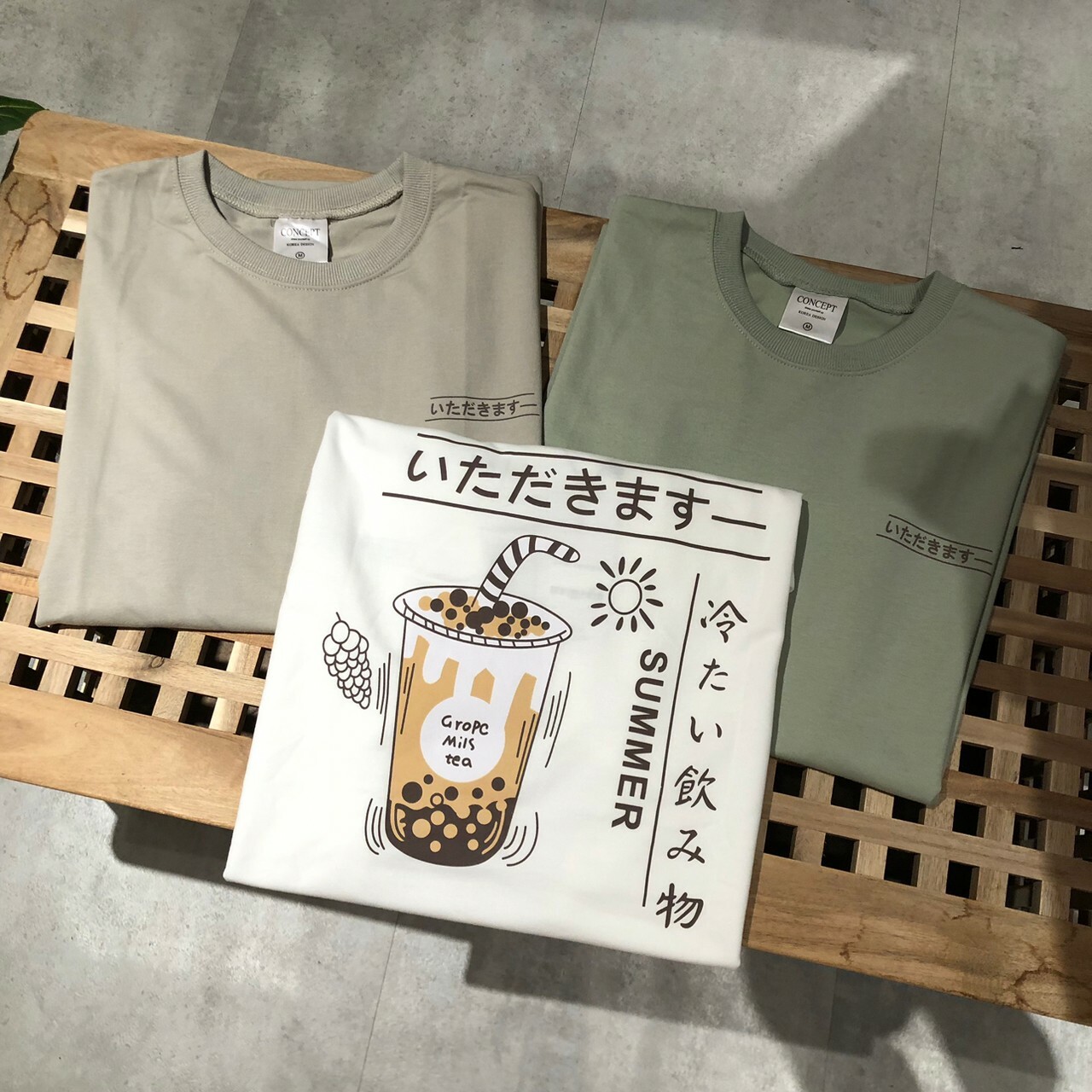 Concept 正韓多款圖Tee